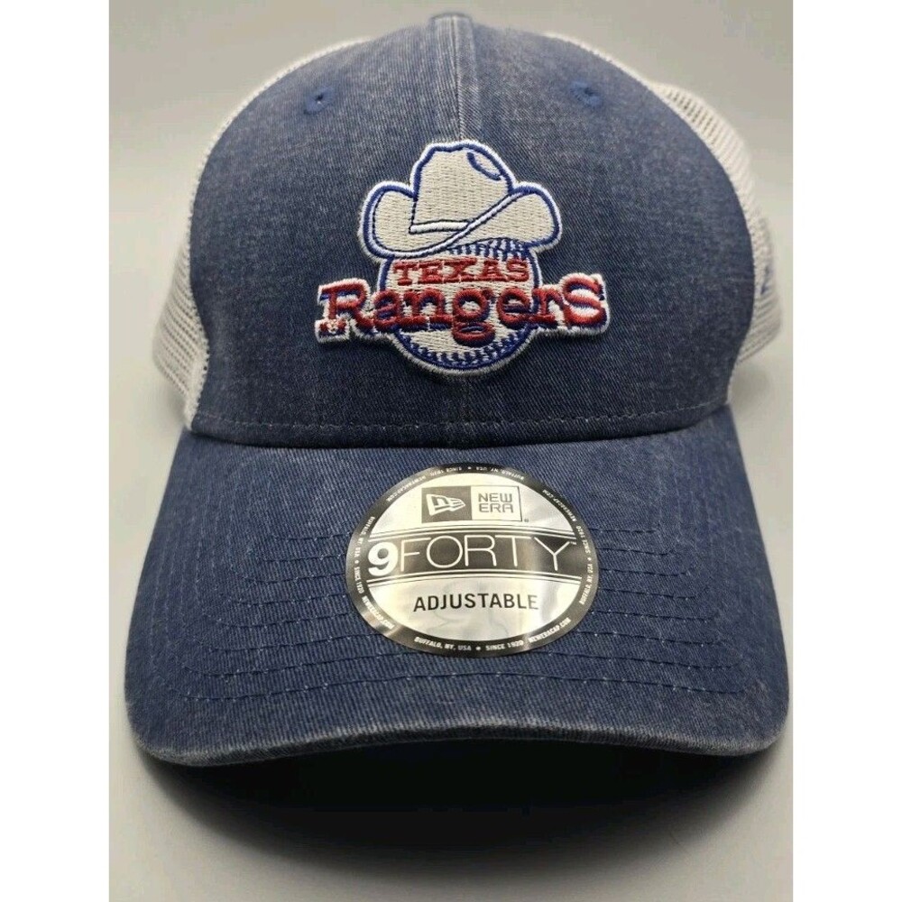 New Era 9FORTY Texas Rangers Cooperstown Collection Trucker Hat OSFM